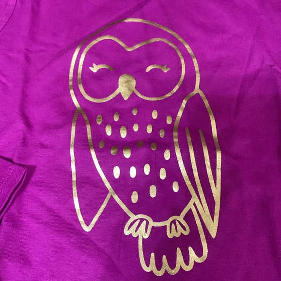 Cat and Jack XS 4-5 Girls Long Sleeve Purple T-Shirts NWT - Picture 2 of 7